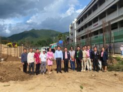 การตรวจเยี่ยมการดำเนินงานก่อสร้างอาคารเรียน ณ โรงเรียนปายวิทยาคาร