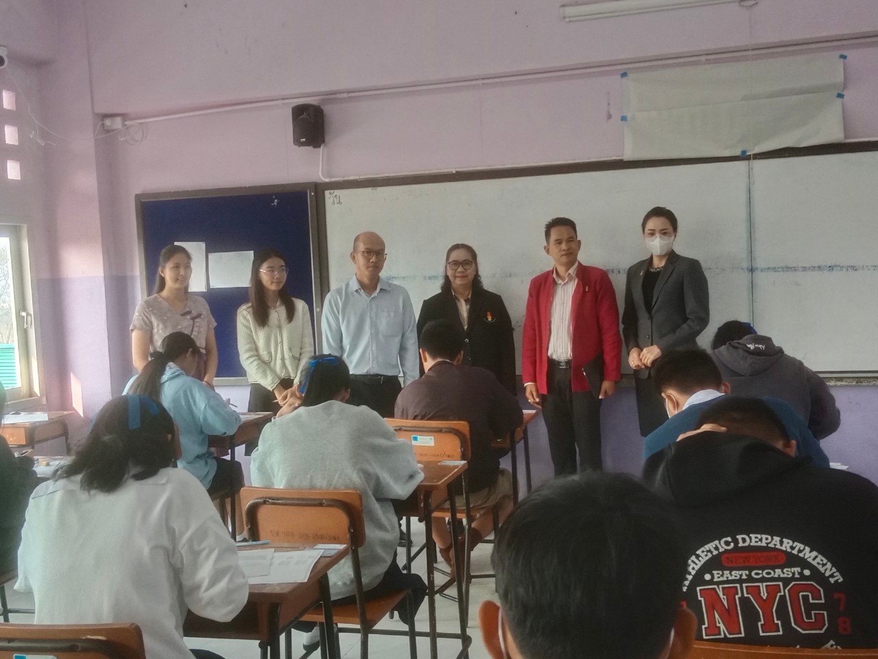 ลงพื้นที่ตรวจเยี่ยม กำกับ ติดตาม ในการดำเนินการทดสอบ ทางการศึกษาระดับชาติ (O-NET) ระดับชั้น ม.3 ของสนามสอบ โรงเรียนแม่สะเรียง “บริพัตรศึกษา”