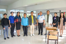 เยี่ยมสนามสอบ ให้กำลังใจนักเรียนผู้เข้าสอบและคณะกรรมการคุมสอบในการปฏิบัติงาน ในการทดสอบความถนัดทั่วไป (TGAT) ความถนัดทางวิชาการและวิชาชีพ (TPAT) และรายวิชา A-Level ประจำปีการศึกษา 2568