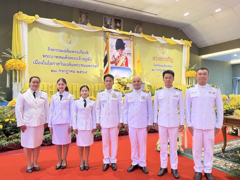 สพม.แม่ฮ่องสอน ร่วมพิธีถวายราชสักการะ วางพานพุ่ม และพิธีจุดเทียนถวายพระพรชัยมงคลเฉลิมพระเกียรติ พระบาทสมเด็จพระเจ้าอยู่หัว เนื่องในโอกาสวันเฉลิมพระชนมพรรษา ๒๘ กรกฎาคม ๒๕๖๘