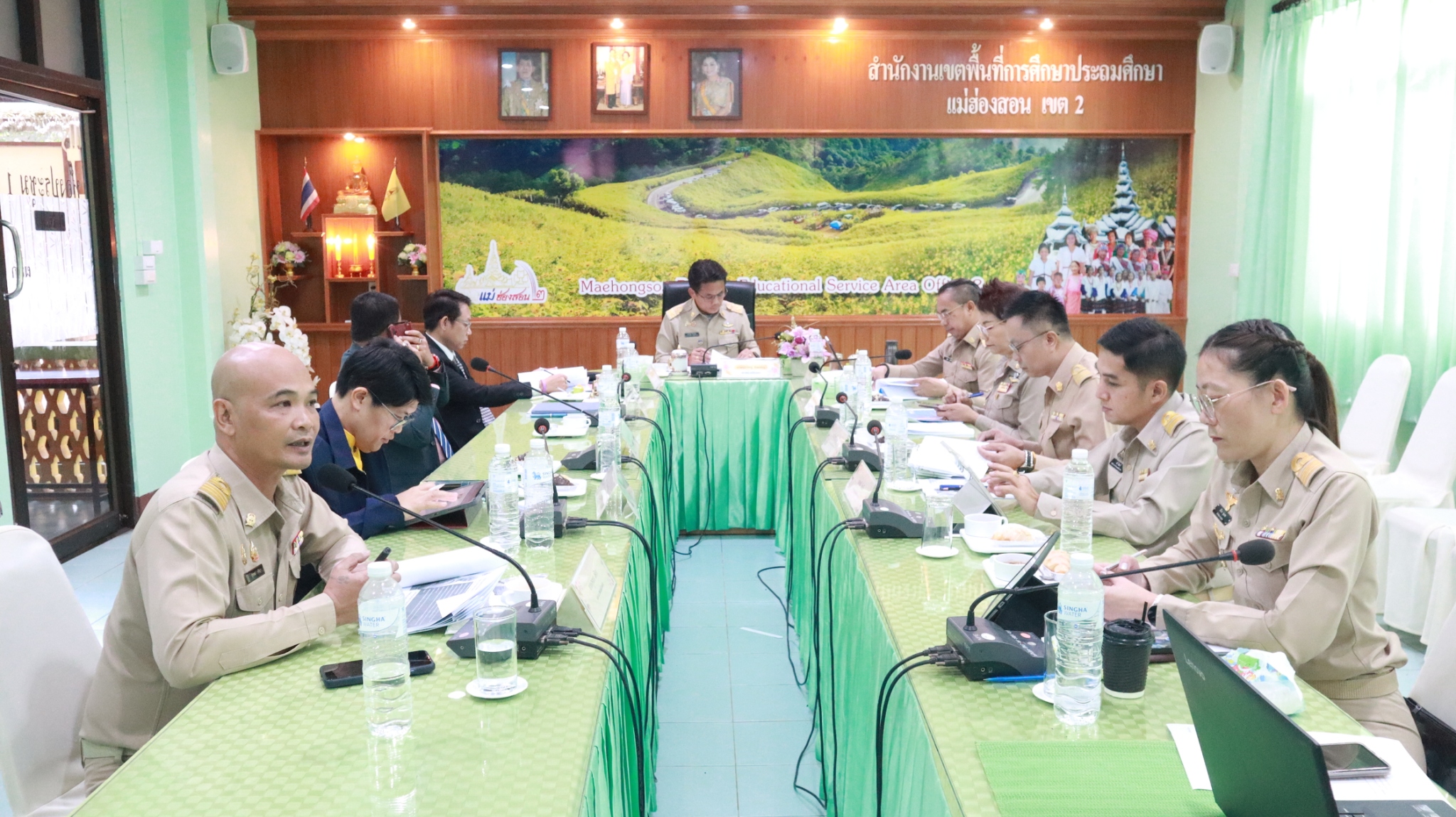 สำนักงานเขตพื้นที่การศึกษามัธยมศึกษาแม่ฮ่องสอน เข้าร่วมการประเมินผลการพัฒนางานตามข้อตกลงของข้าราชการครูและบุคลากรทางการศึกษา ตำแหน่งรองผู้อำนวยการสำนักงานเขตพื้นที่การศึกษา ประจำปีงบประมาณ พ.ศ. 2568